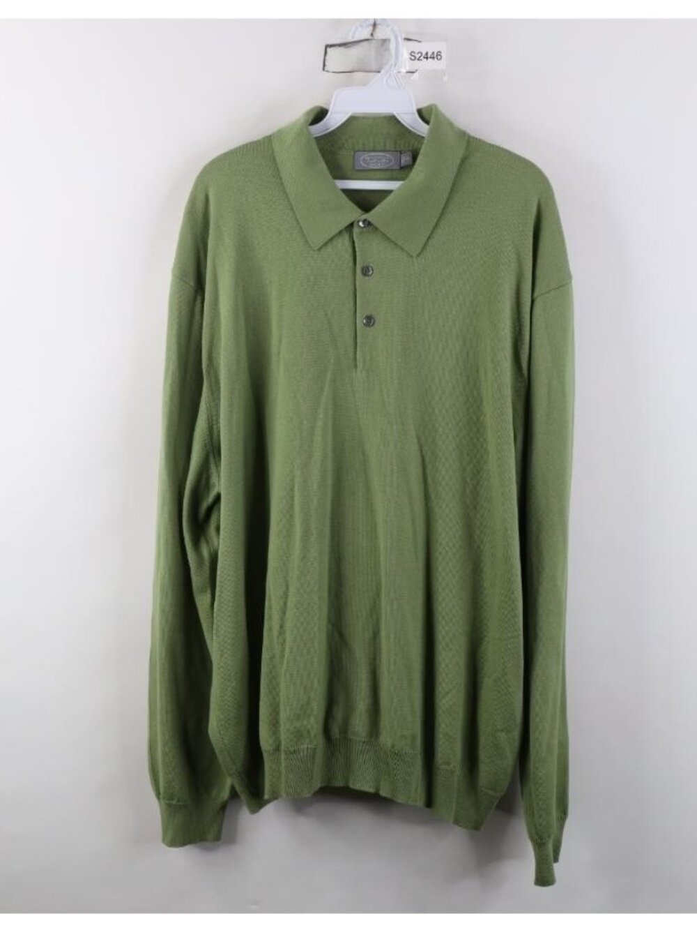 Vintage 90s Streetwear Mens XL Blank Wool Knit Collared Pullover Polo Sweater